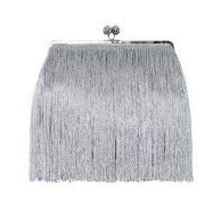 Tassel Clutch Bag Lilac Color New